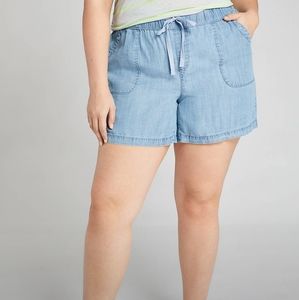 Lane bryant Pull-On Short Chambray 26/28